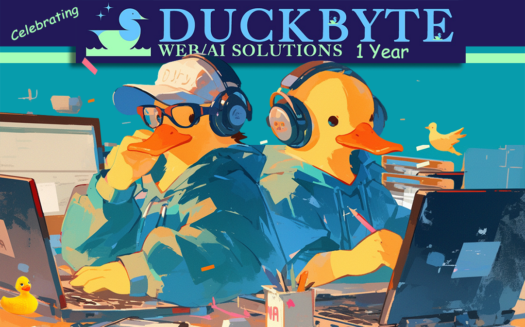 Celebrating One Year of DuckByte: Web Design and Branding Excellence