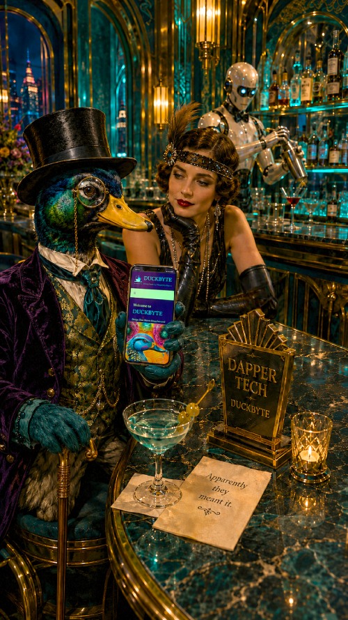Dapper Duck at the Dapper Tech Awards Afterparty Dapper Duck at the Dapper Tech Awards Afterparty