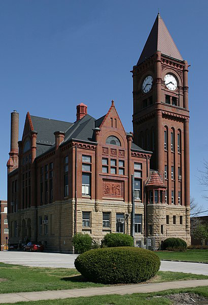 Jefferson County Courthouse, a  local historic landmark in Fairfield, Iowa that reflects the heart of the community